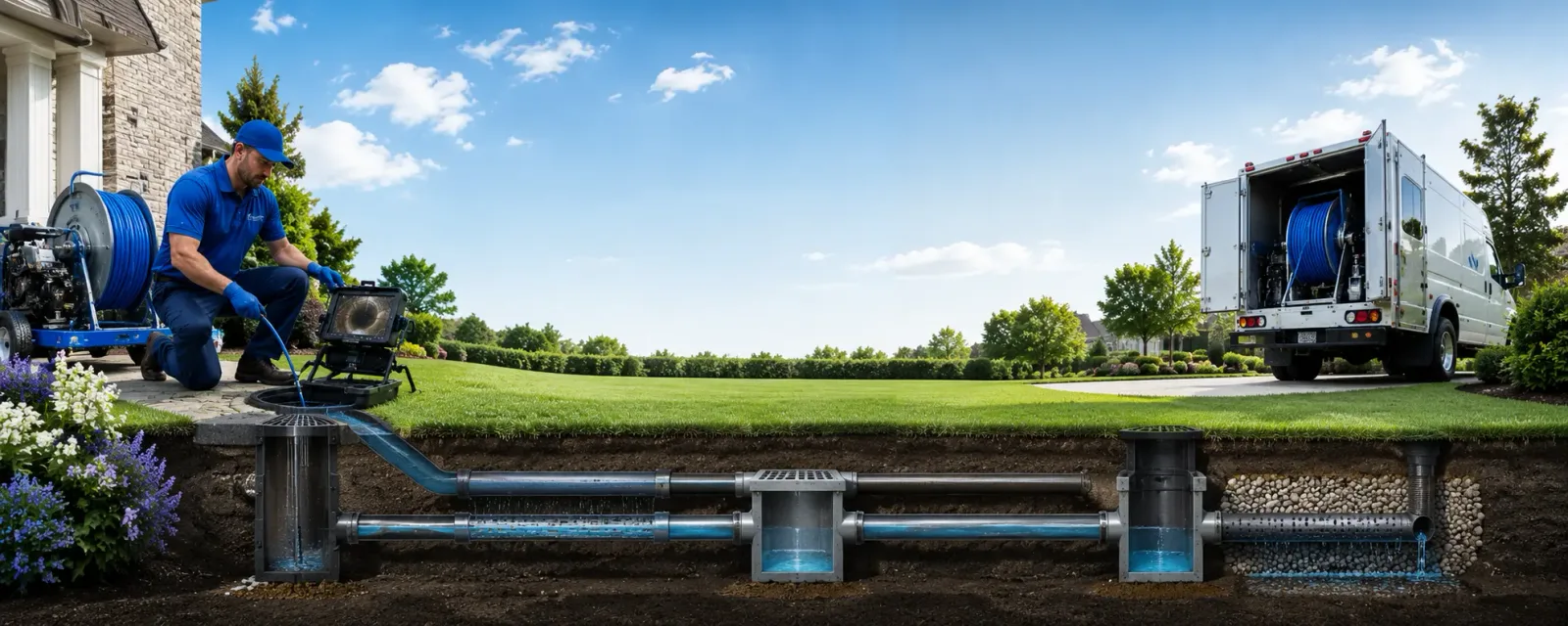 Outdoor drain cleaning information for Mounds, OK